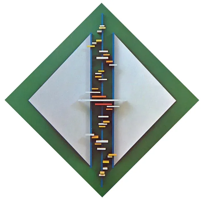 Ronald Kostyniuk, &ldquo;Relief Structure&rdquo; (ca. 1972, enamel on plastic)